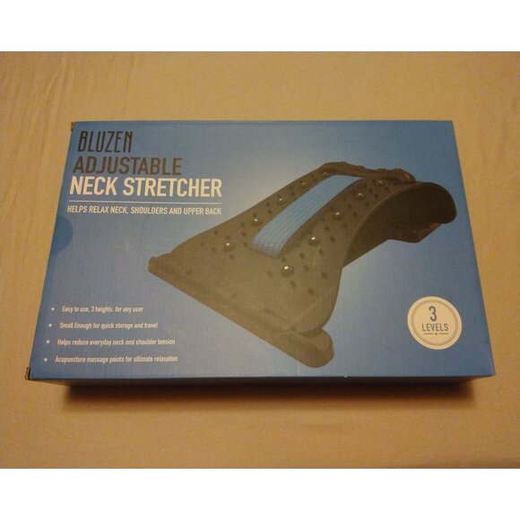 Adjustable Neck Stretcher to Relax Neck, Shoulders, Upper Back with Acupressure - Picture 3 of 6